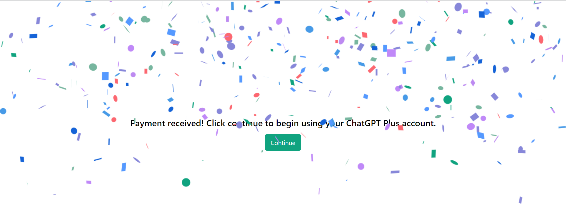 ChatGPT Payment received!