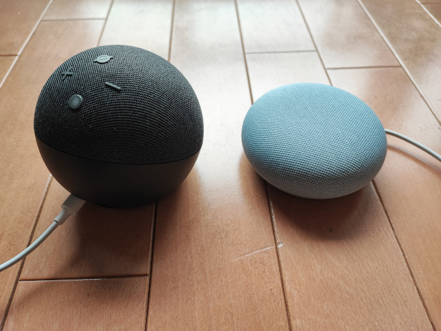 Echo DotとGoogle Nest Mini
