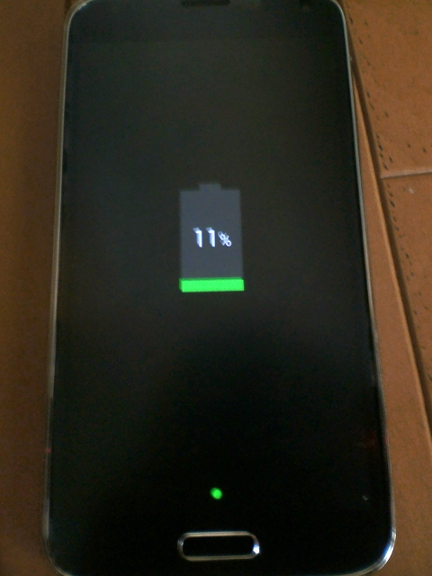 Galaxy S5 充電状況