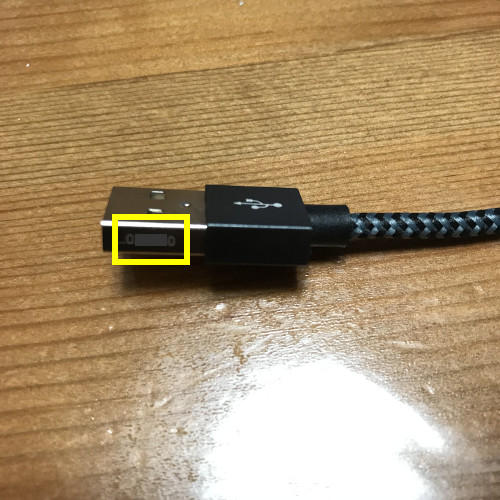 USB端子横の数字