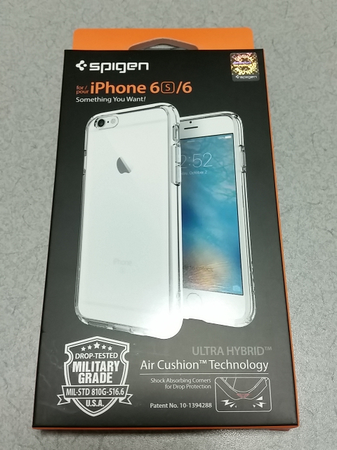 Spigen Ultra Hybrid for iPhone 6s パッケージ