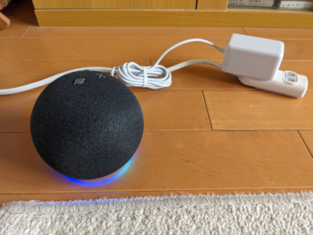 電源を入れたEcho Dot