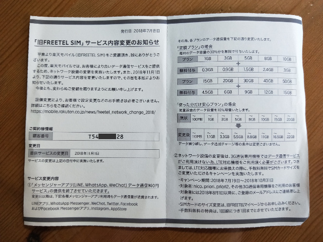楽天モバイル サポートチャット