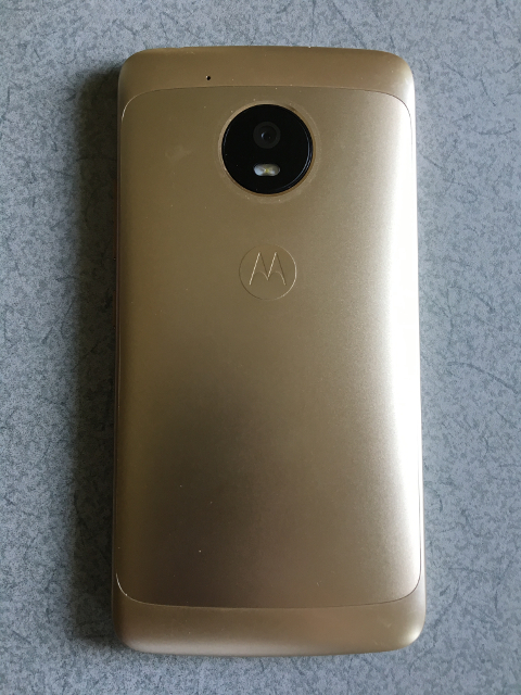 Moto G5 裏側