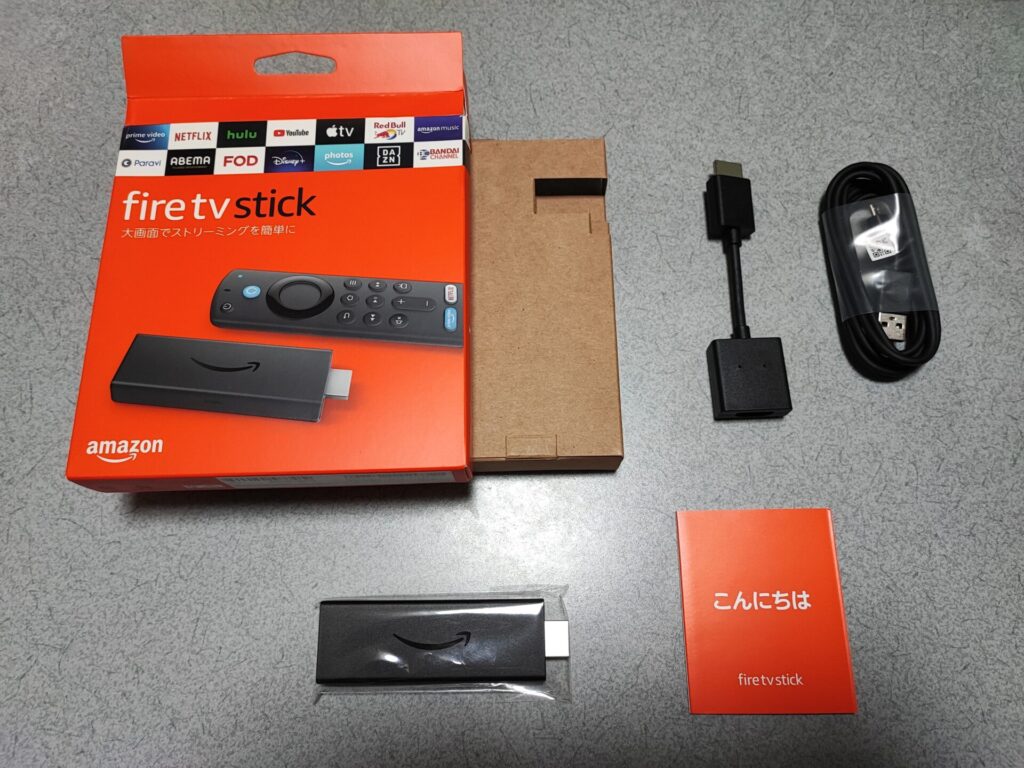 Amazon Fire TV Stickの内容物・リモコン欠品